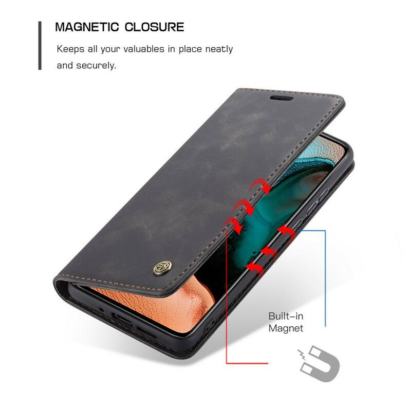 Cover Poco F2 Pro Flip Cover Caseme Kunstlæder