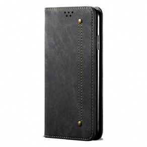 Cover Poco F2 Pro Flip Cover Denimstof