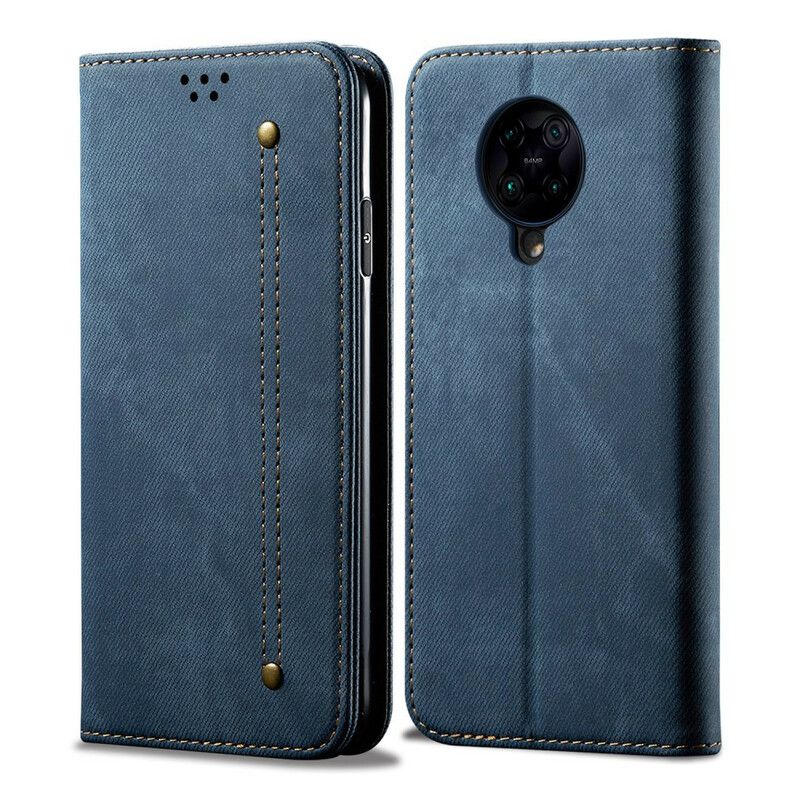 Cover Poco F2 Pro Flip Cover Denimstof