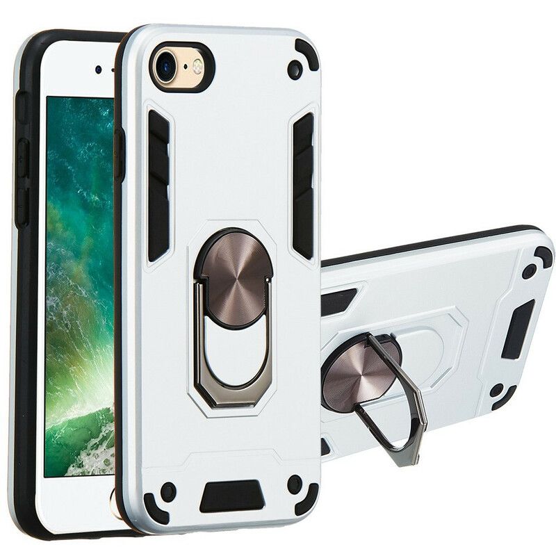 Cover iPhone SE 3 / SE 2 / 8 / 7 Aftagelig Ringstøtte I Metallisk