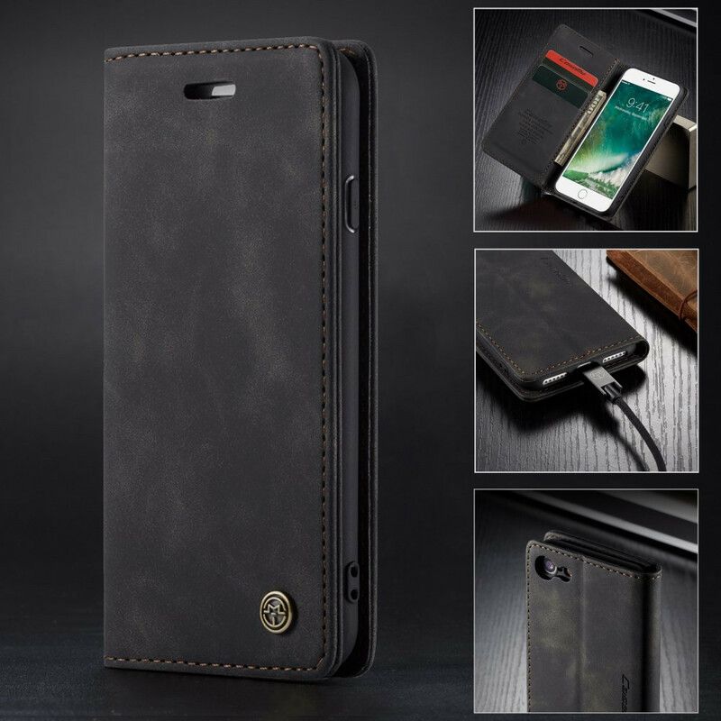 Cover iPhone SE 3 / SE 2 / 8 / 7 Flip Cover Caseme Kunstlæder