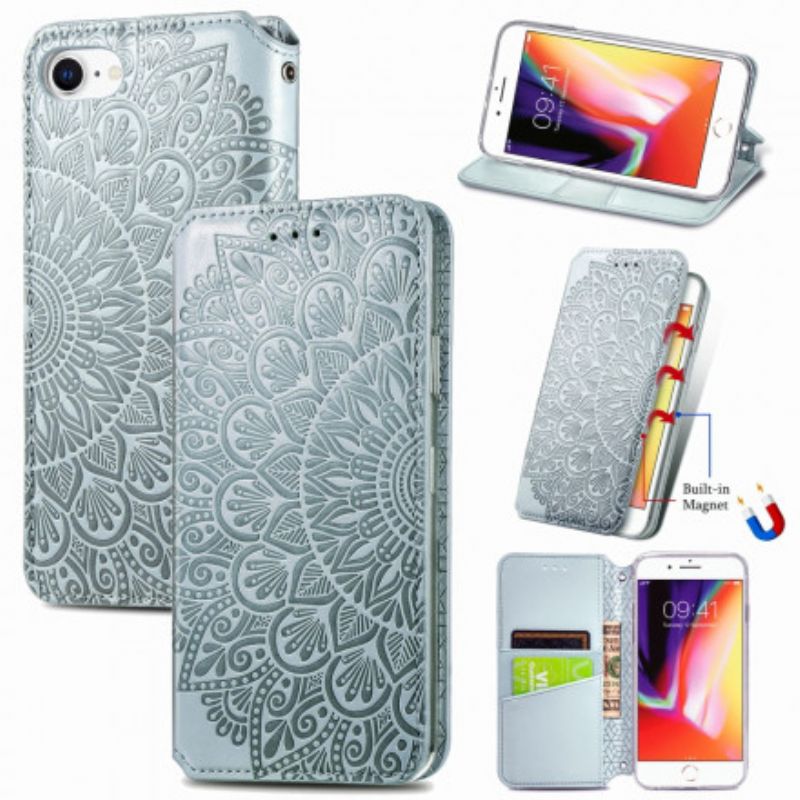 Cover iPhone SE 3 / SE 2 / 8 / 7 Flip Cover Mandalas