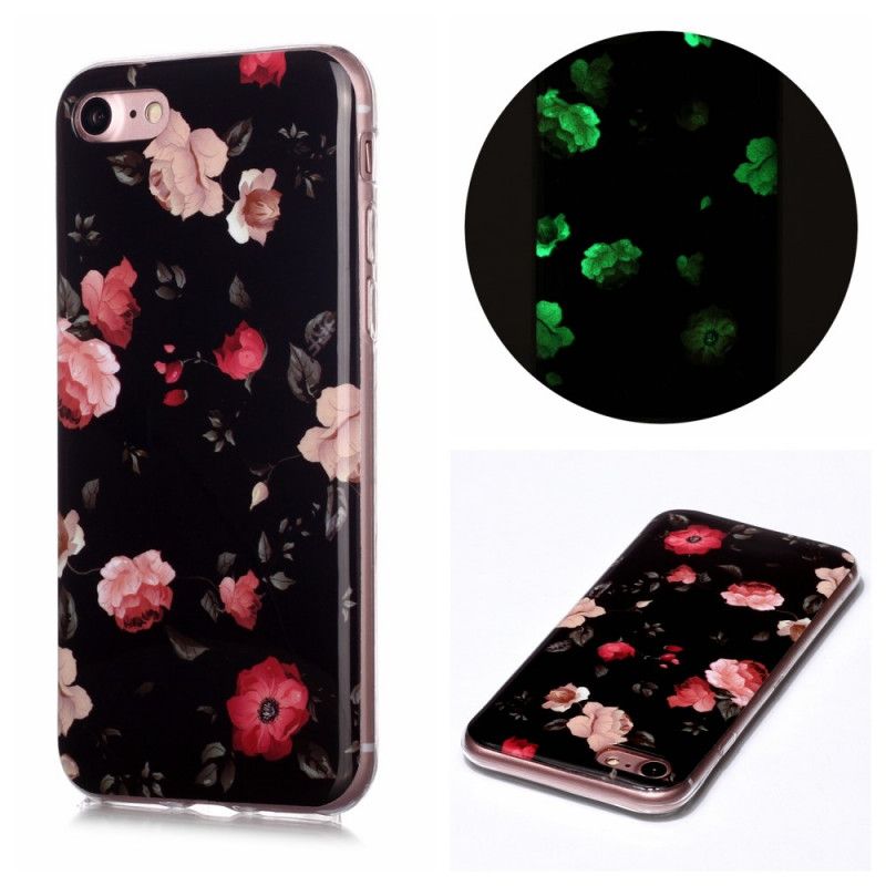 Cover iPhone SE 3 / SE 2 / 8 / 7 Fluorescerende Blomster