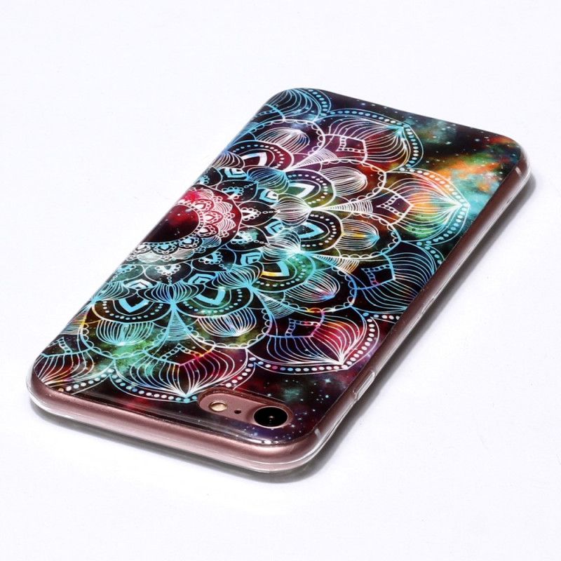 Cover iPhone SE 3 / SE 2 / 8 / 7 Fluorescerende Mandala