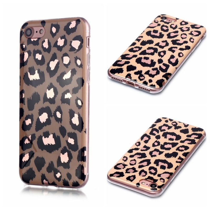 Cover iPhone SE 3 / SE 2 / 8 / 7 Marmor I Leopardstil