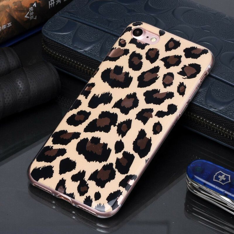 Cover iPhone SE 3 / SE 2 / 8 / 7 Marmor I Leopardstil