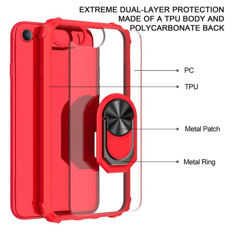 Cover iPhone SE 3 / SE 2 / 8 / 7 Ring-støtte Farve