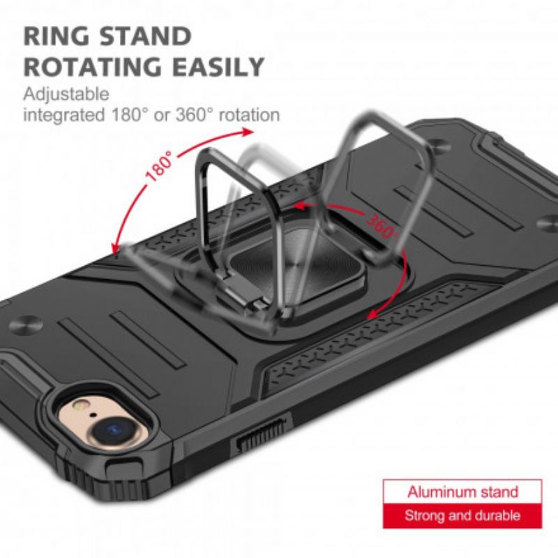 Cover iPhone SE 3 / SE 2 / 8 / 7 Ring-støtte Panserstil