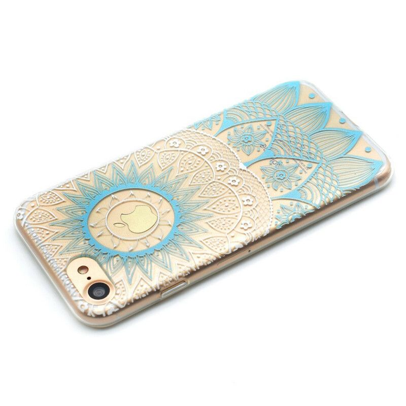 Cover iPhone SE 3 / SE 2 / 8 / 7 Transparent Farvet Mandala