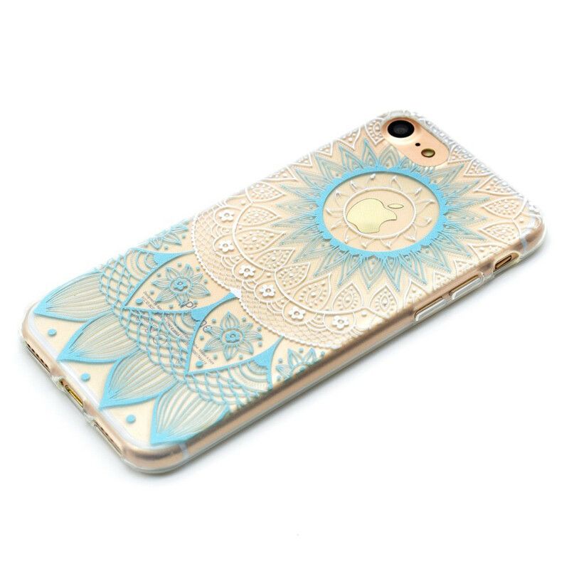 Cover iPhone SE 3 / SE 2 / 8 / 7 Transparent Farvet Mandala