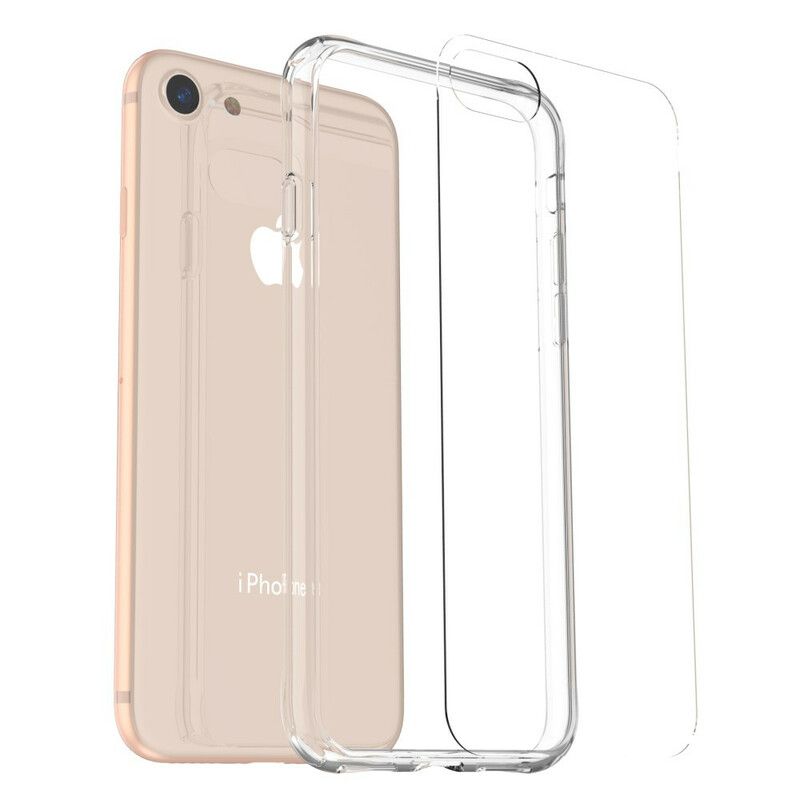 Cover iPhone SE 3 / SE 2 / 8 / 7 Transparent Leeu Glas Og Akryl