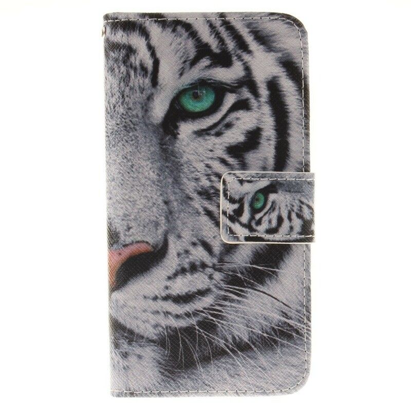 Flip Cover iPhone SE 3 / SE 2 / 8 / 7 Hvid Tiger