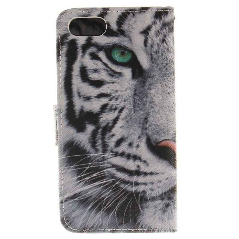 Flip Cover iPhone SE 3 / SE 2 / 8 / 7 Hvid Tiger