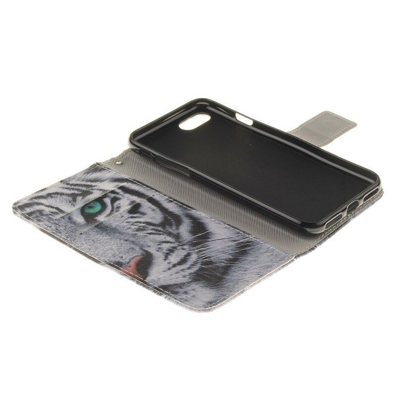 Flip Cover iPhone SE 3 / SE 2 / 8 / 7 Hvid Tiger