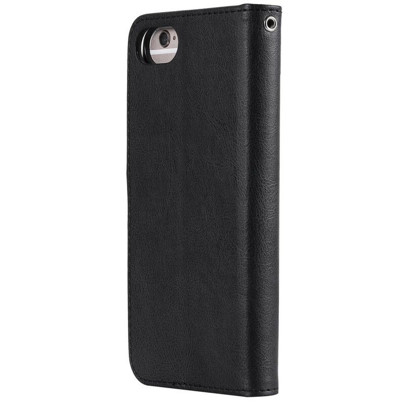 Flip Cover iPhone SE 3 / SE 2 / 8 / 7 Med Snor Aftagelig Rem