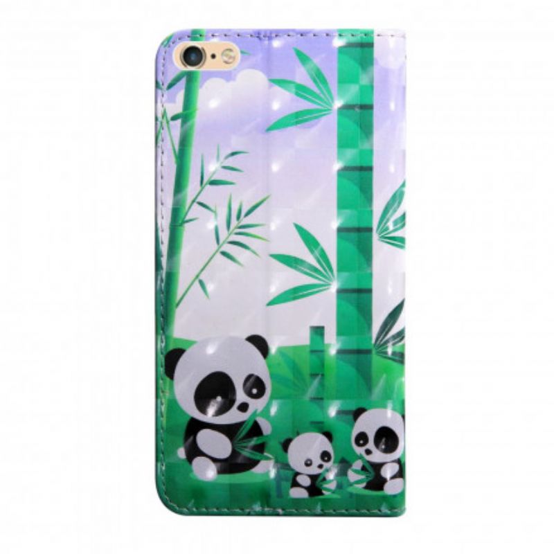 Flip Cover iPhone SE 3 / SE 2 / 8 / 7 Mor Octave Og Anne The Pandas