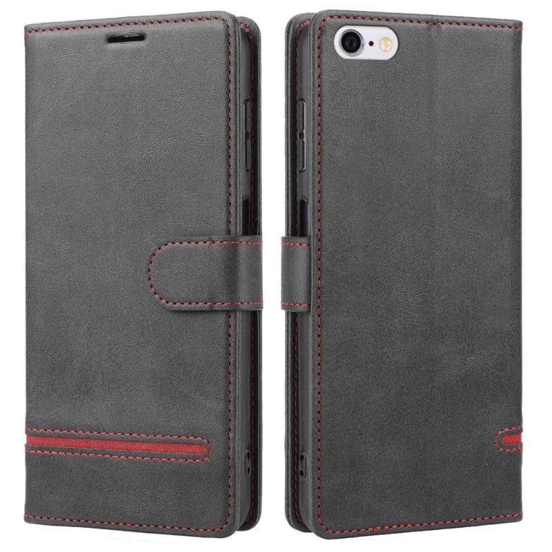 Flip Cover iPhone SE 3 / SE 2 / 8 / 7 Vintage Stealth