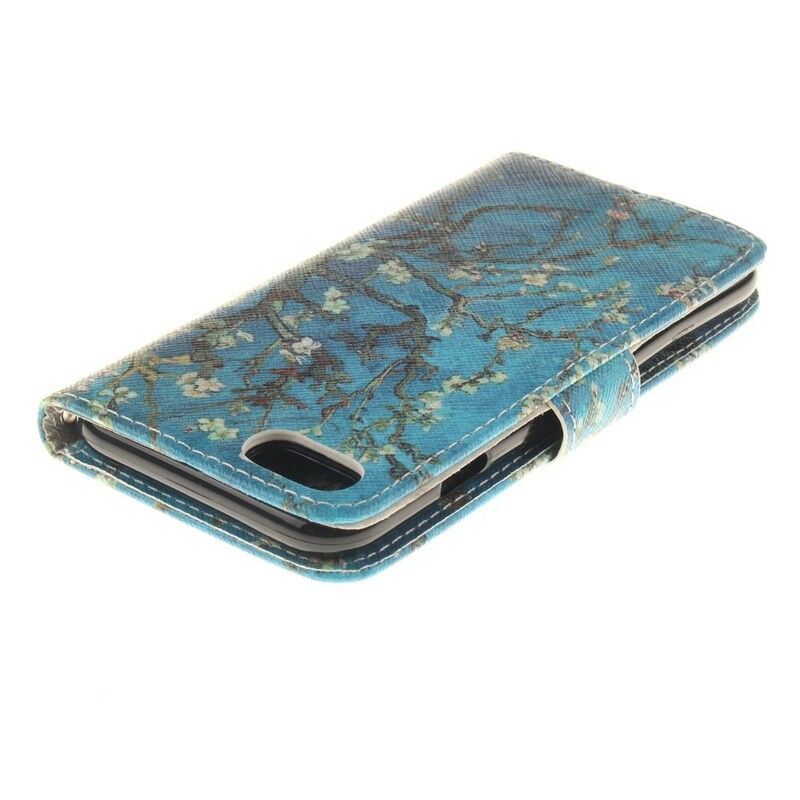 Læder Cover iPhone SE 3 / SE 2 / 8 / 7 Blomstrende Træ