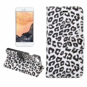 Læder Cover iPhone SE 3 / SE 2 / 8 / 7 Leopard