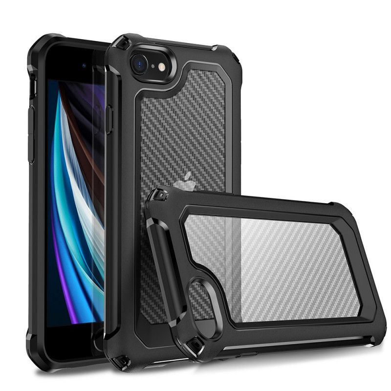 Mobilcover iPhone SE 3 / SE 2 / 8 / 7 Carbon Fiber Hybrid