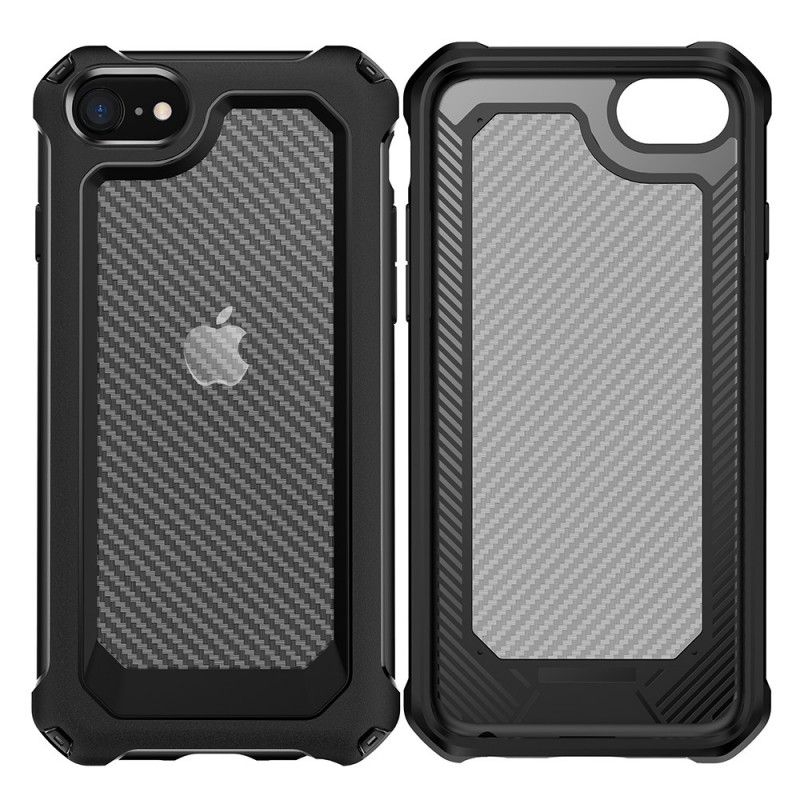 Mobilcover iPhone SE 3 / SE 2 / 8 / 7 Carbon Fiber Hybrid