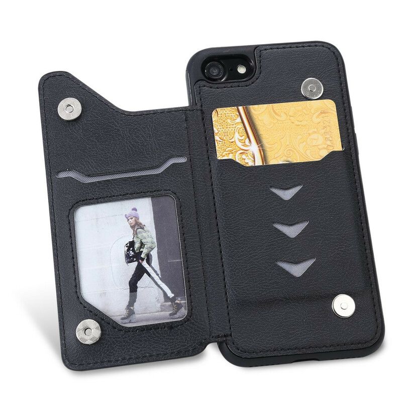 Mobilcover iPhone SE 3 / SE 2 / 8 / 7 Cat Printing Support Card Holder