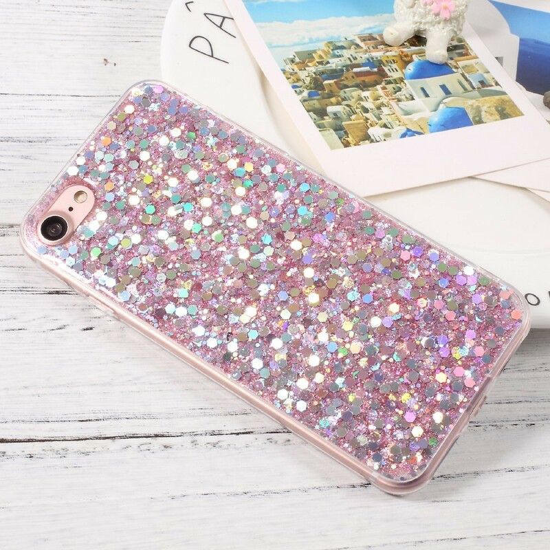 Mobilcover iPhone SE 3 / SE 2 / 8 / 7 Premium Glitter