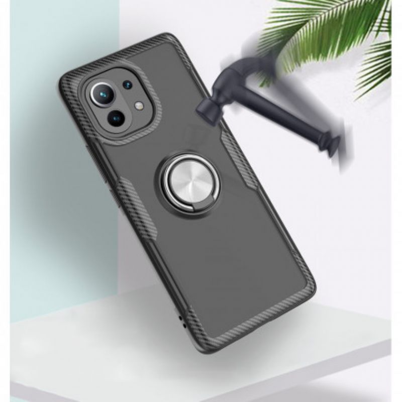 Cover Xiaomi Mi 11 5G Carbon Fiber Metal Ring