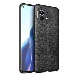 Cover Xiaomi Mi 11 5G Dobbelt Linje Litchi Lædereffekt