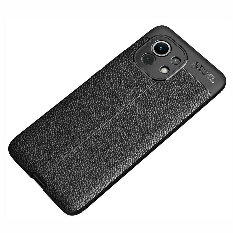 Cover Xiaomi Mi 11 5G Dobbelt Linje Litchi Lædereffekt