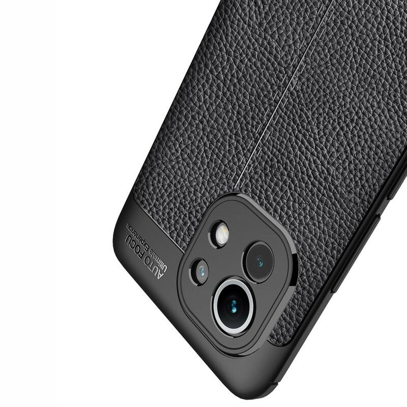 Cover Xiaomi Mi 11 5G Dobbelt Linje Litchi Lædereffekt