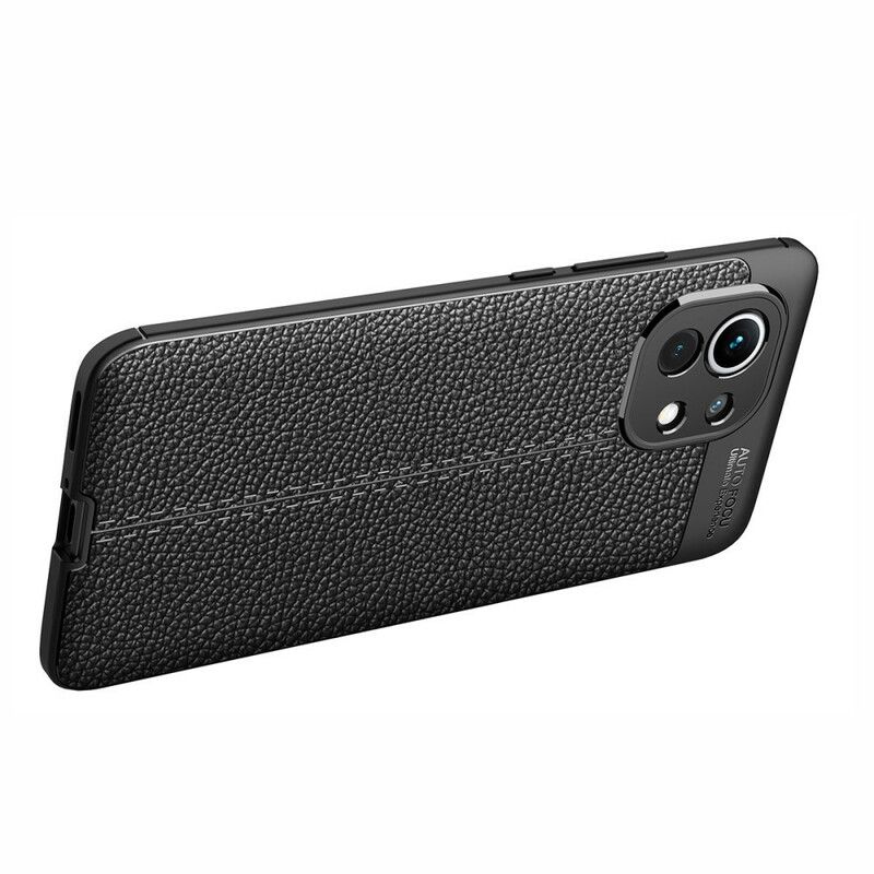 Cover Xiaomi Mi 11 5G Dobbelt Linje Litchi Lædereffekt