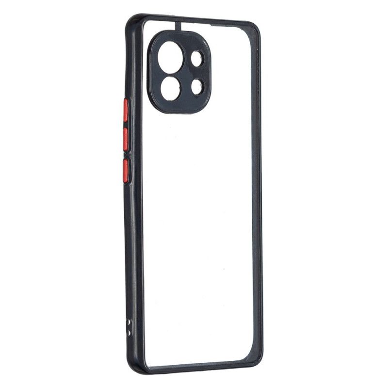 Cover Xiaomi Mi 11 5G Farvet Omrids Transparent