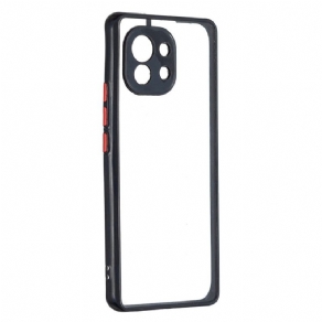 Cover Xiaomi Mi 11 5G Farvet Omrids Transparent