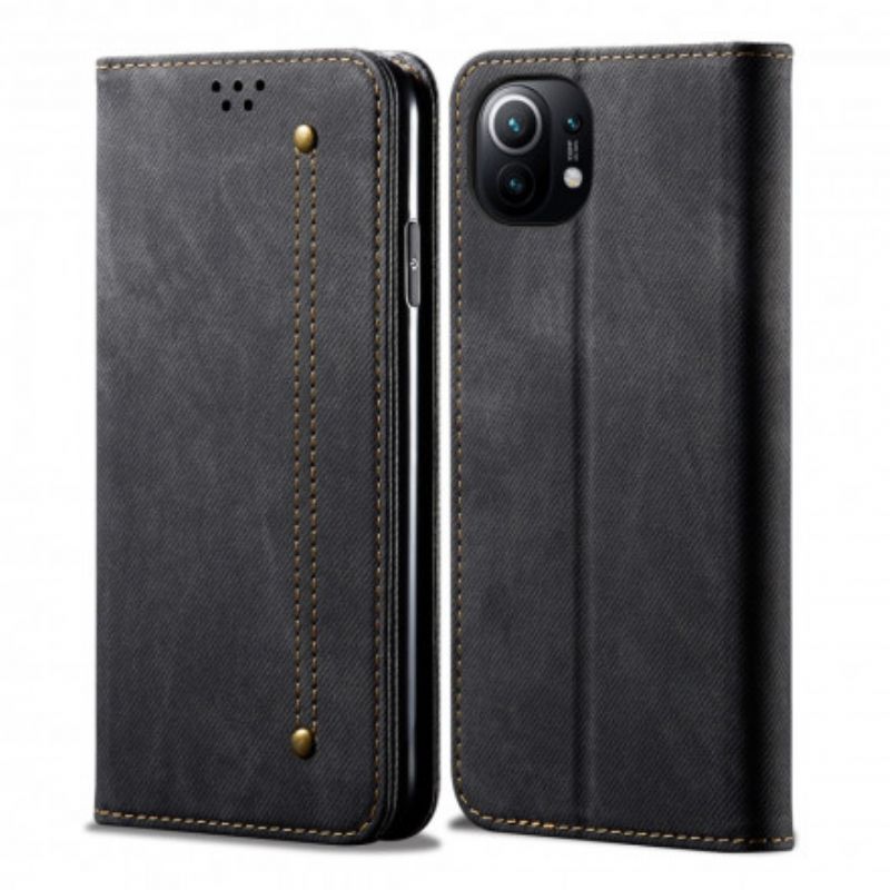 Cover Xiaomi Mi 11 5G Flip Cover Denimstof