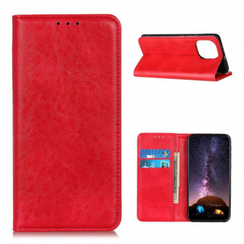 Cover Xiaomi Mi 11 5G Flip Cover Tekstureret Splitlæder