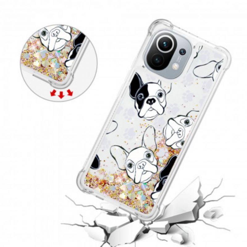 Cover Xiaomi Mi 11 5G Hr Glitter Dog