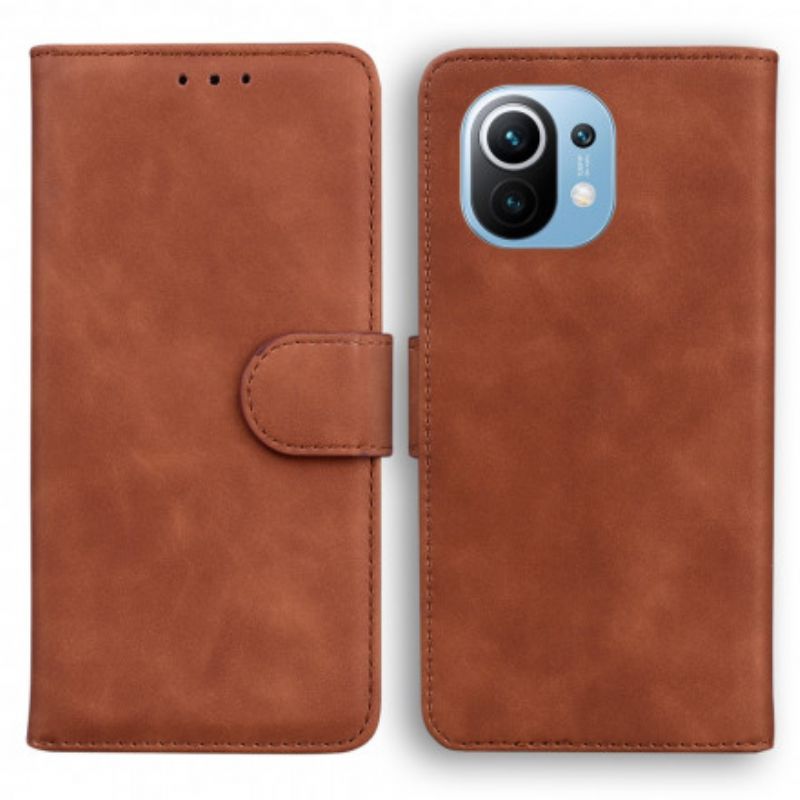 Flip Cover Xiaomi Mi 11 5G Vintage Couture Læderstil