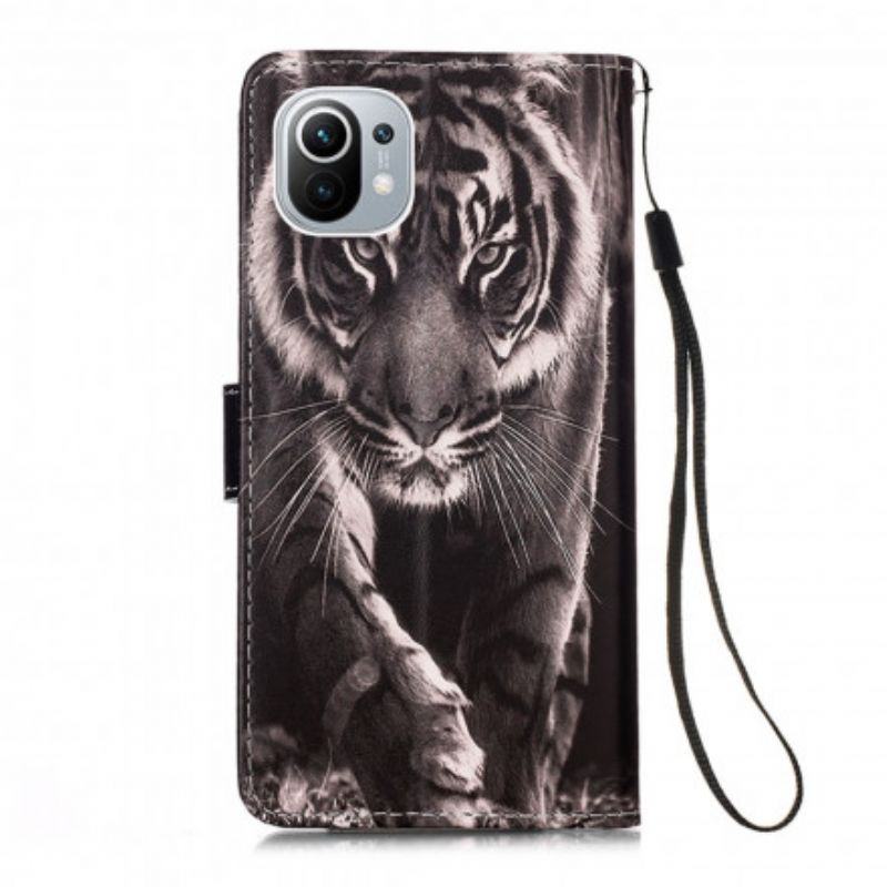 Læder Cover Xiaomi Mi 11 5G Nattiger