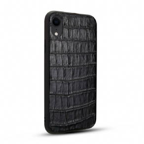 Cover iPhone XR Ægte Crocodile Texture Læder