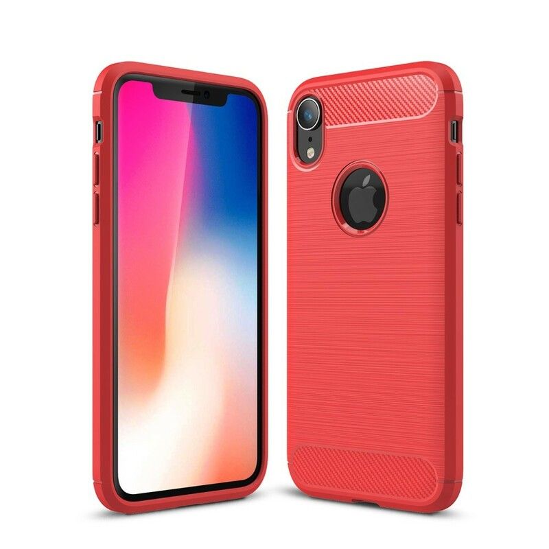 Cover iPhone XR Børstet Kulfiber