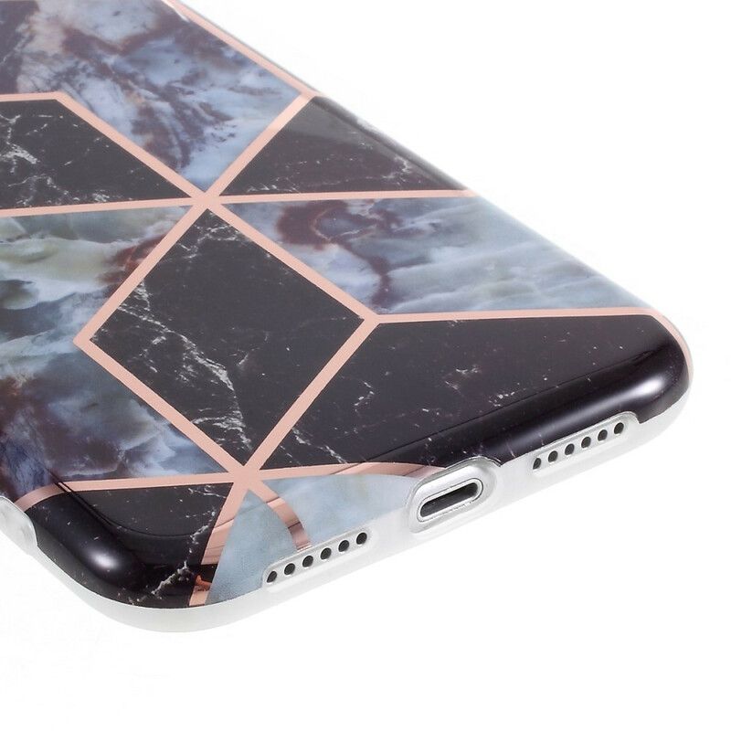 Cover iPhone XR Farvet Geometrisk Marmor