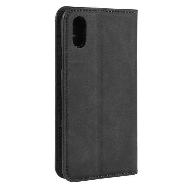 Cover iPhone XR Flip Cover Blødt Lædereffekt