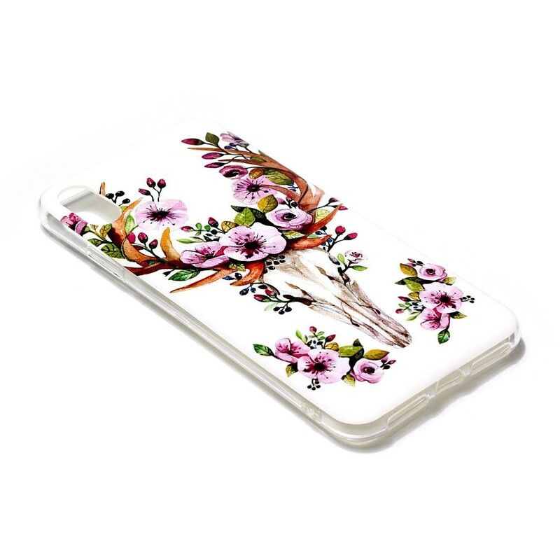 Cover iPhone XR Fluorescerende Blomsterelg