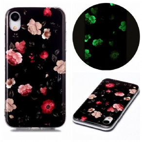 Cover iPhone XR Fluorescerende Blomsterserie