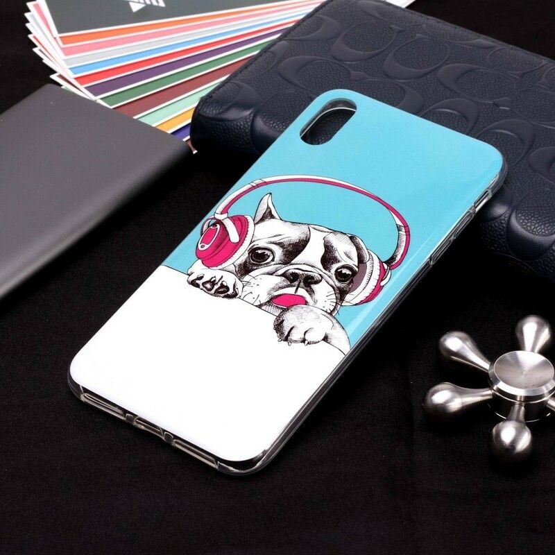 Cover iPhone XR Fluorescerende Hund