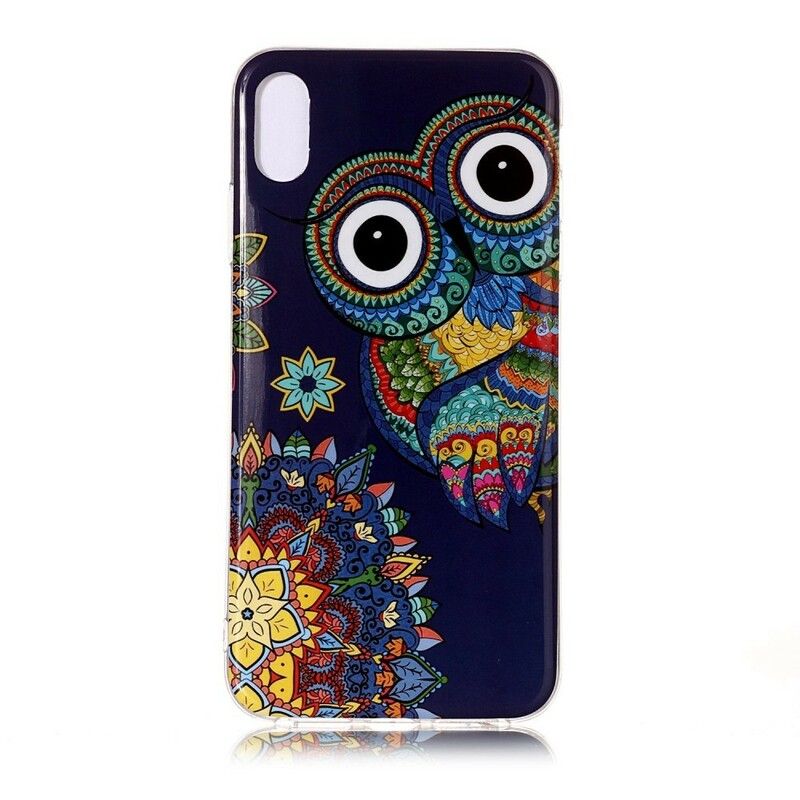 Cover iPhone XR Fluorescerende Mandalaugle