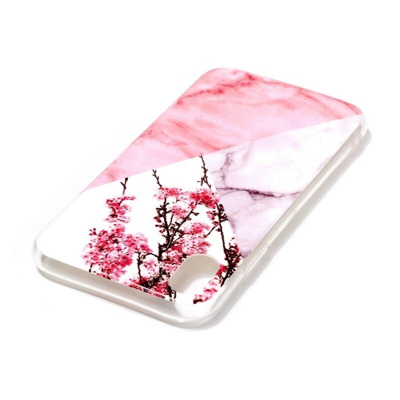 Cover iPhone XR Marmoreret Blommeblomst