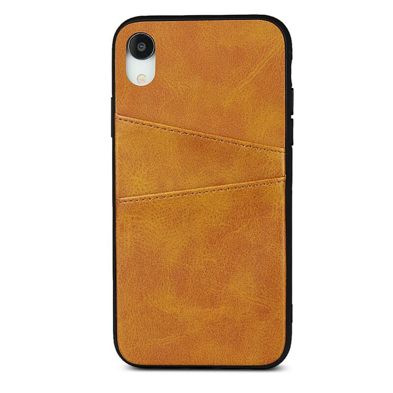 Cover iPhone XR Monokrom Dobbelt Kortholder