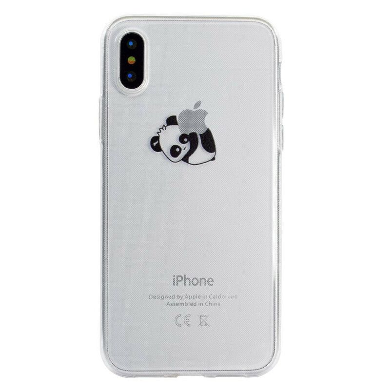 Cover iPhone XR Panda-logospil